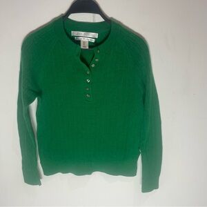 Max Studio Vibrant Green merino pullover